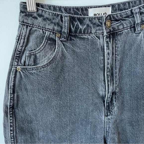 ROLLA’S Elle Super High Rise Relaxed fit Black Jeans in Comfort Smoke Size 26 - Picture 6 of 15